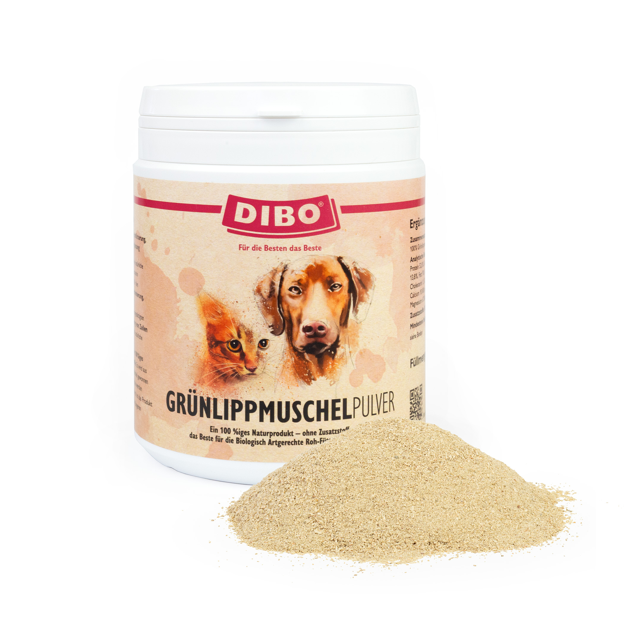 DIBO Grünlippmuschel-Pulver, 400g-Dose