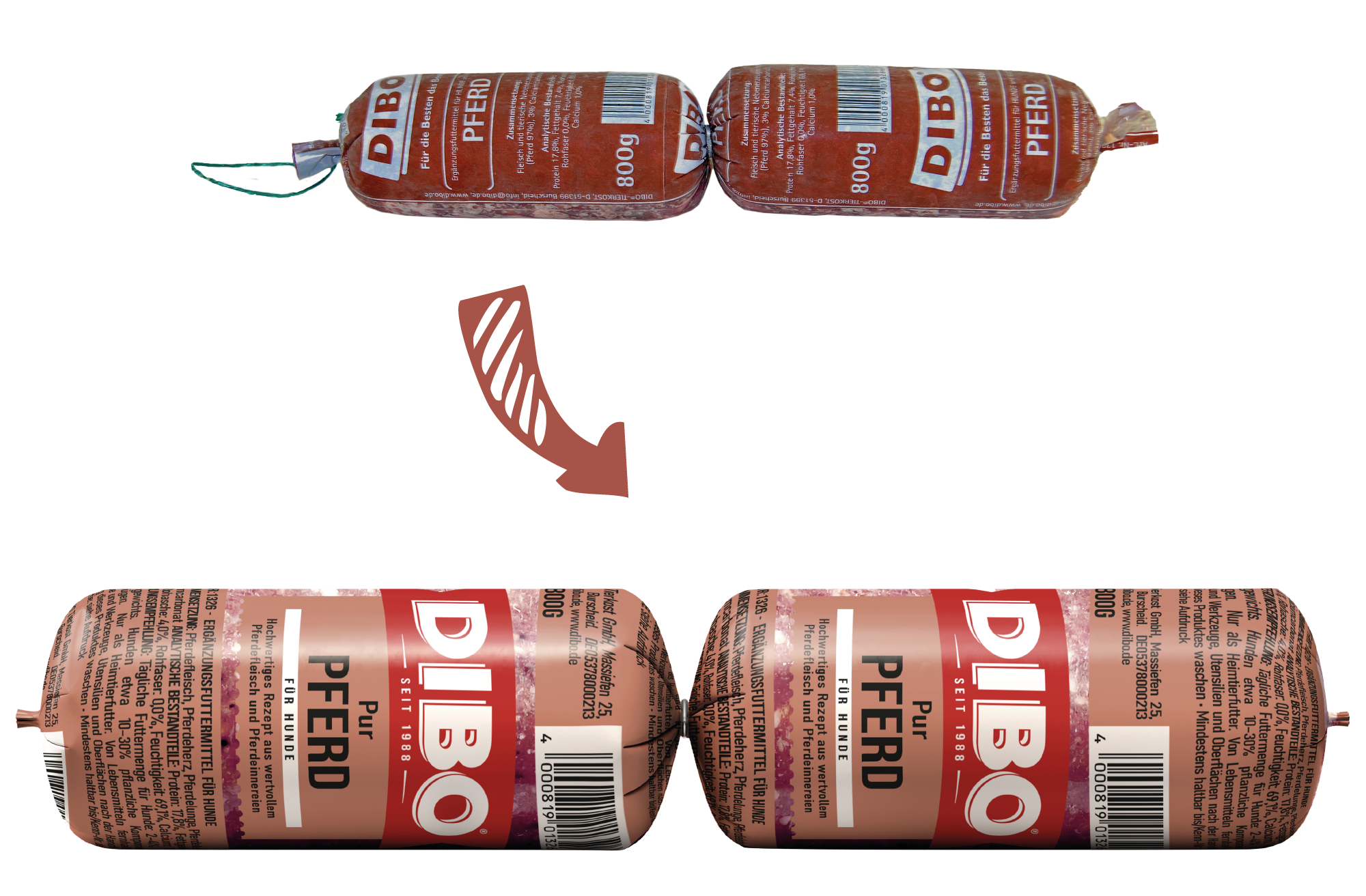 Tiefkühlwurst Pferd
