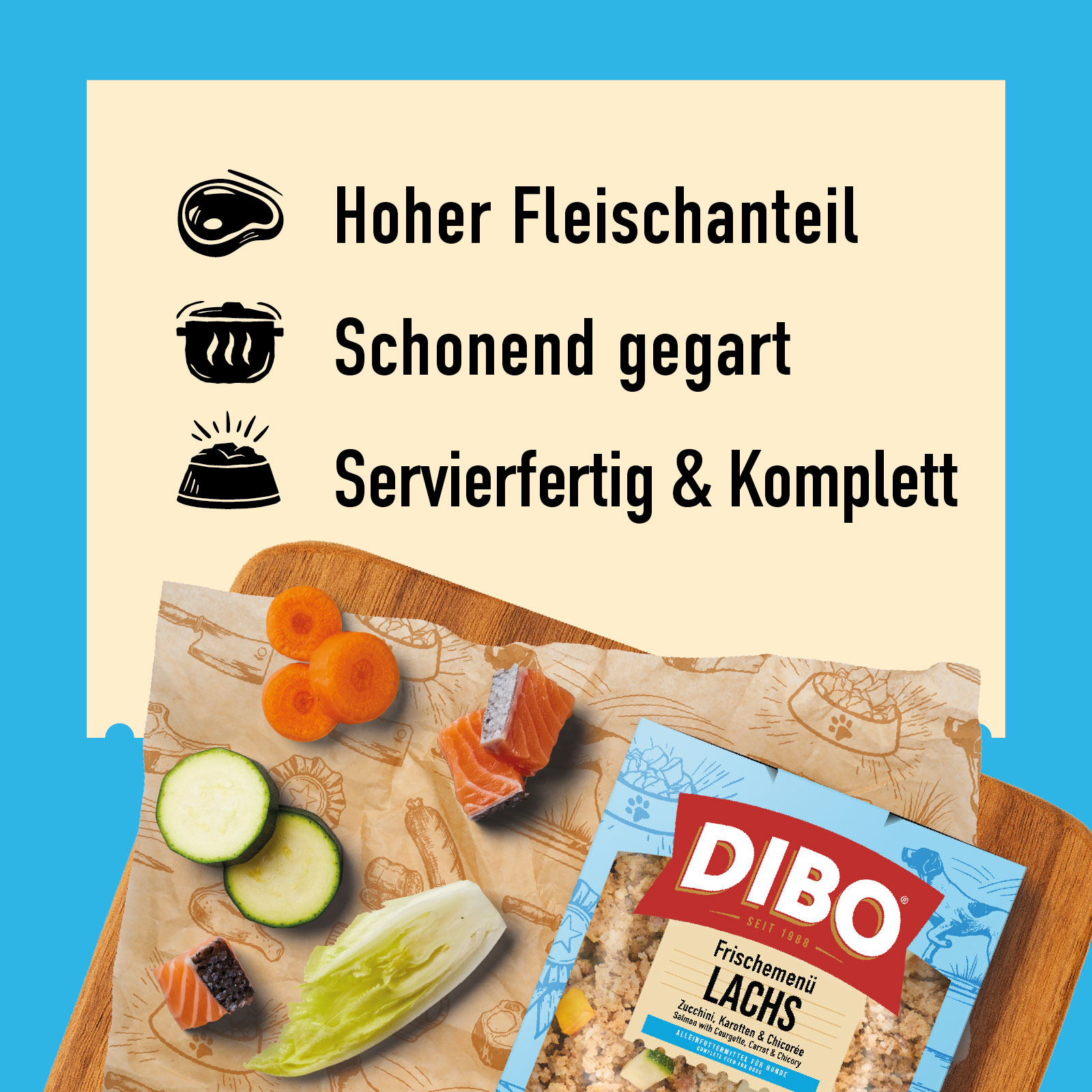 Frischemenü Lachs
