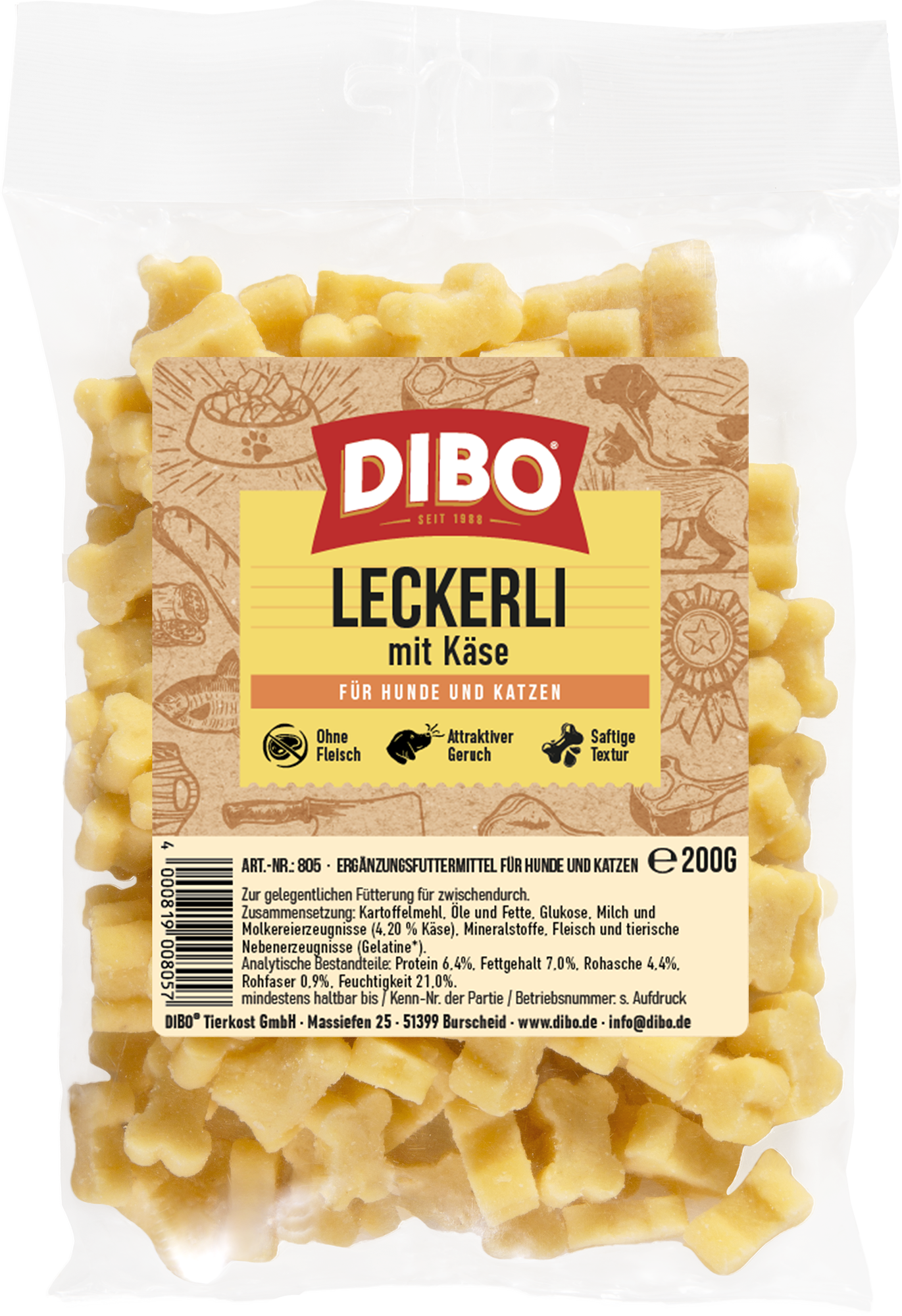 Leckerli mit Käse