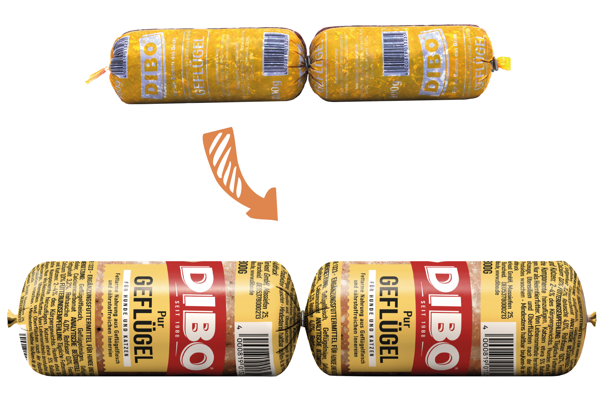 Tiefkühlwurst Geflügel
