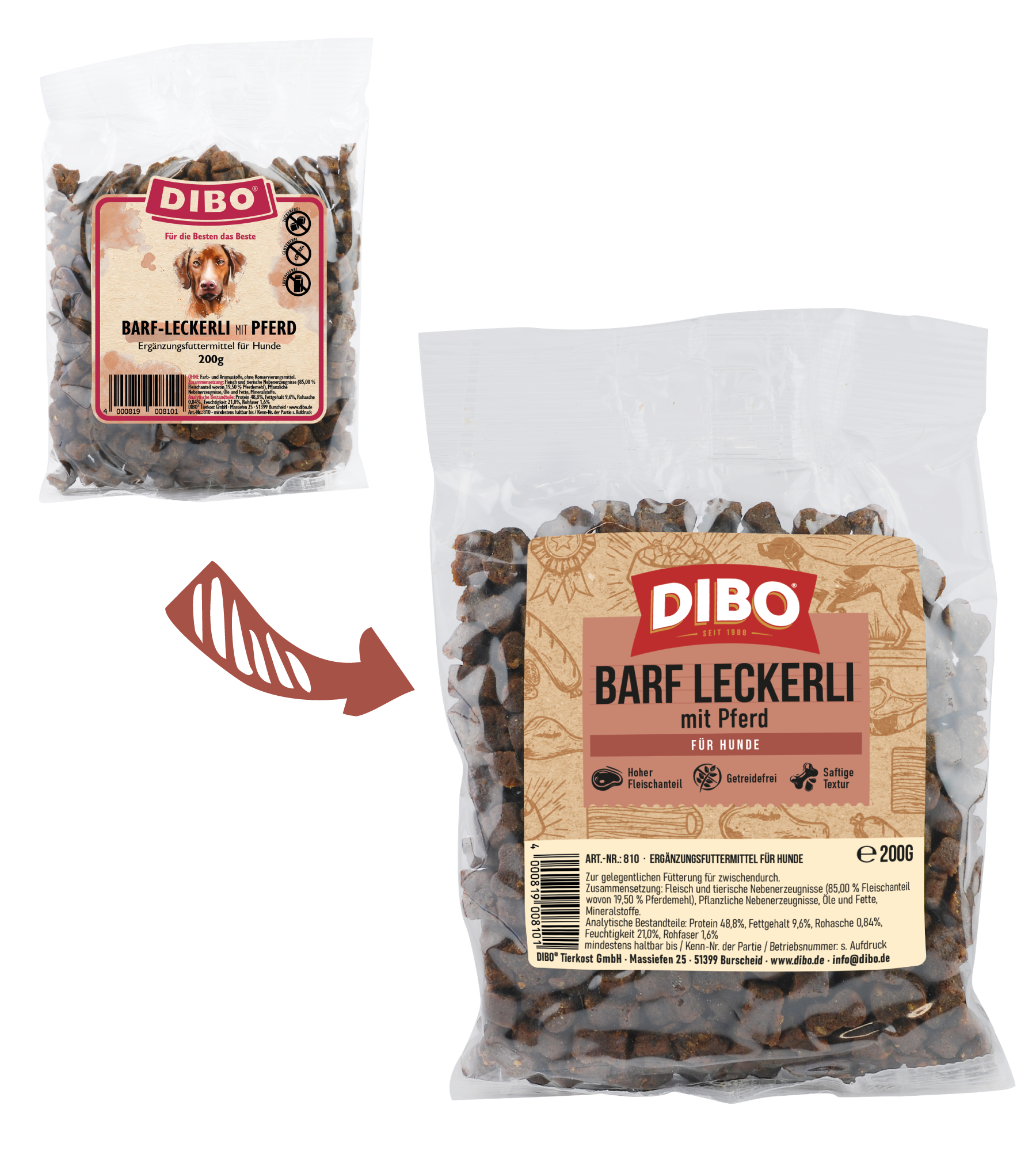 BARF-Leckerli mit Pferd BARF-Leckerli mit Pferd