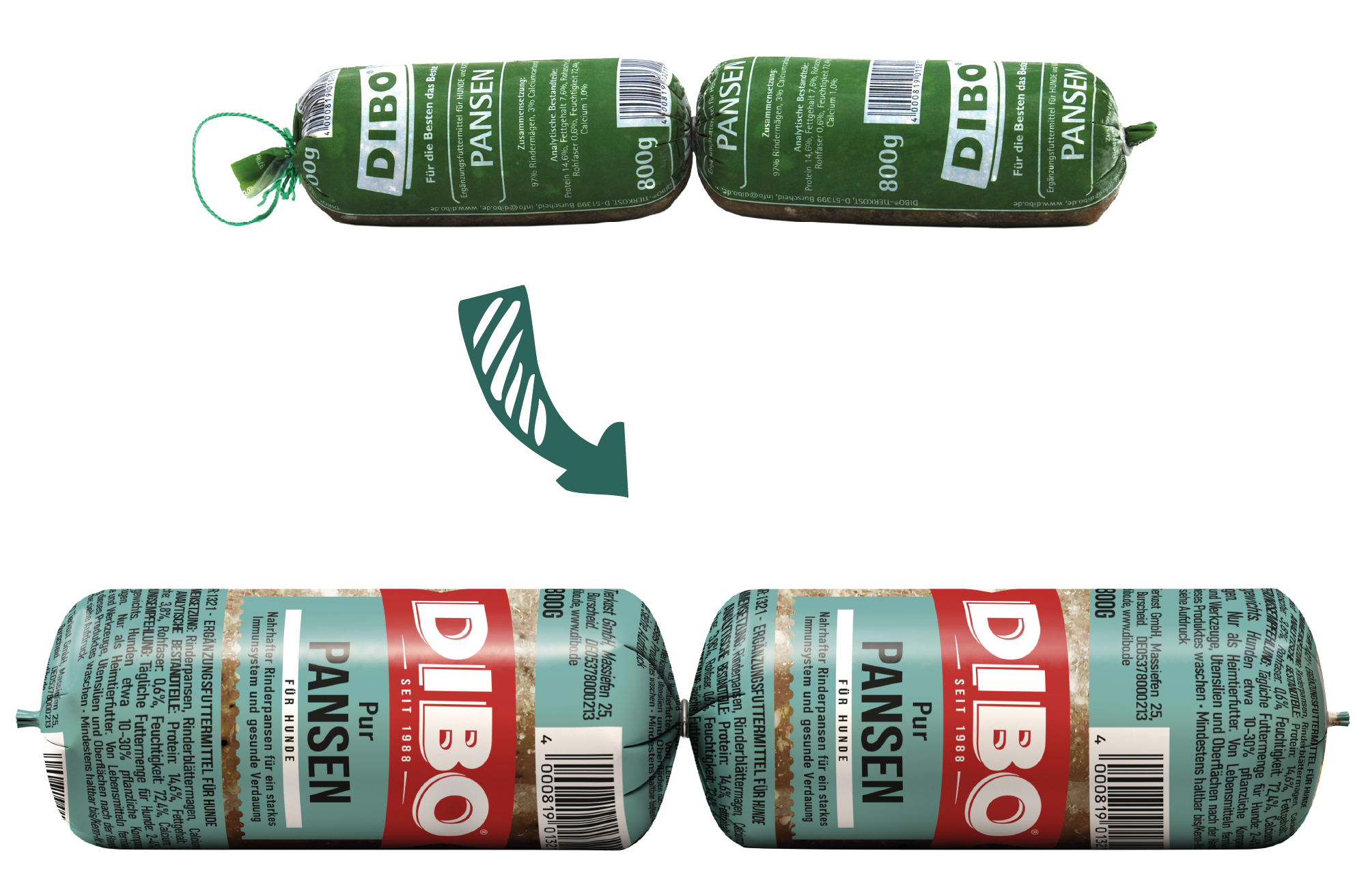 Tiefkühlwurst Pansen Tiefkühlwurst Pansen